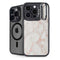 Rose Gold Marble iPhone 15 Pro Max Kickstand Case